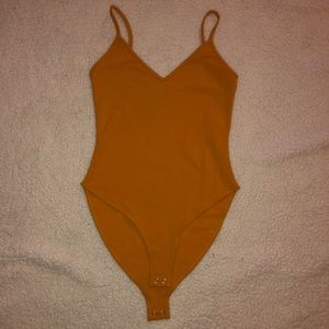 Forever 21 Yellow Bodysuit